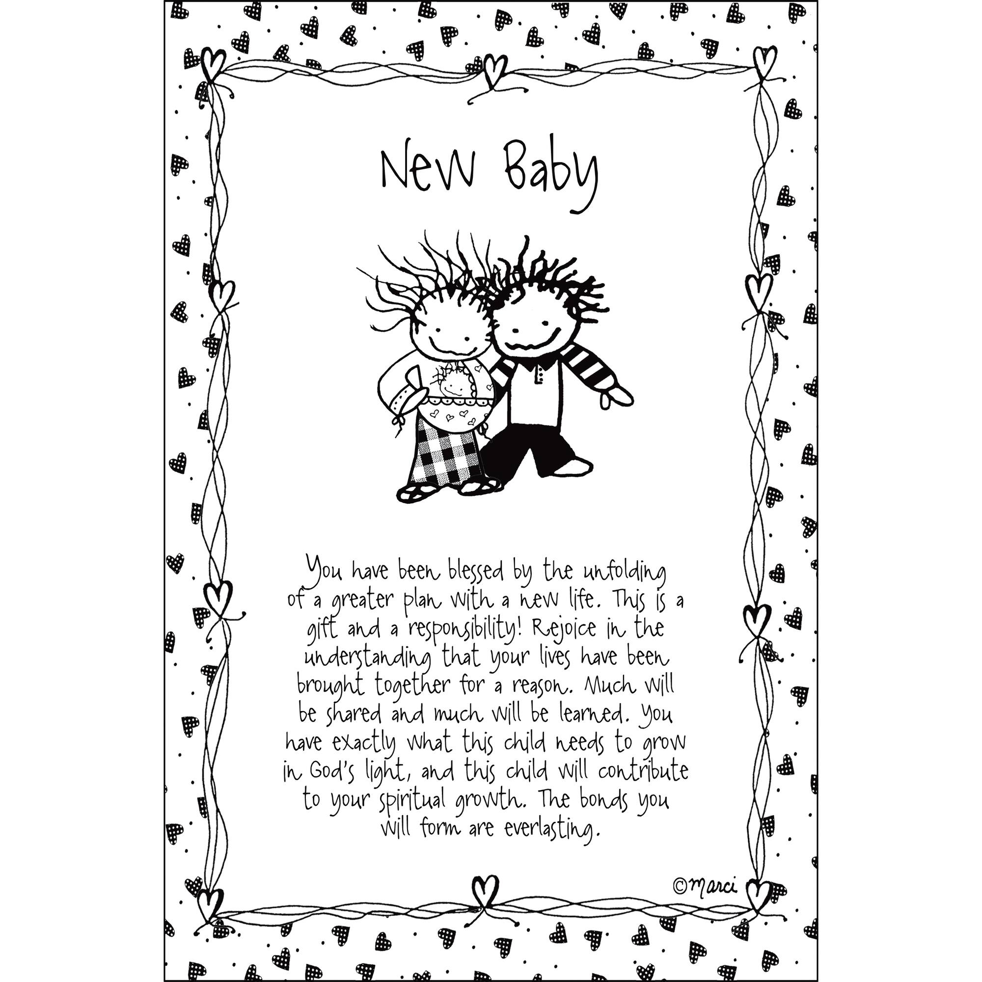Children of the Inner Light® by Marci Art New Baby Plaque